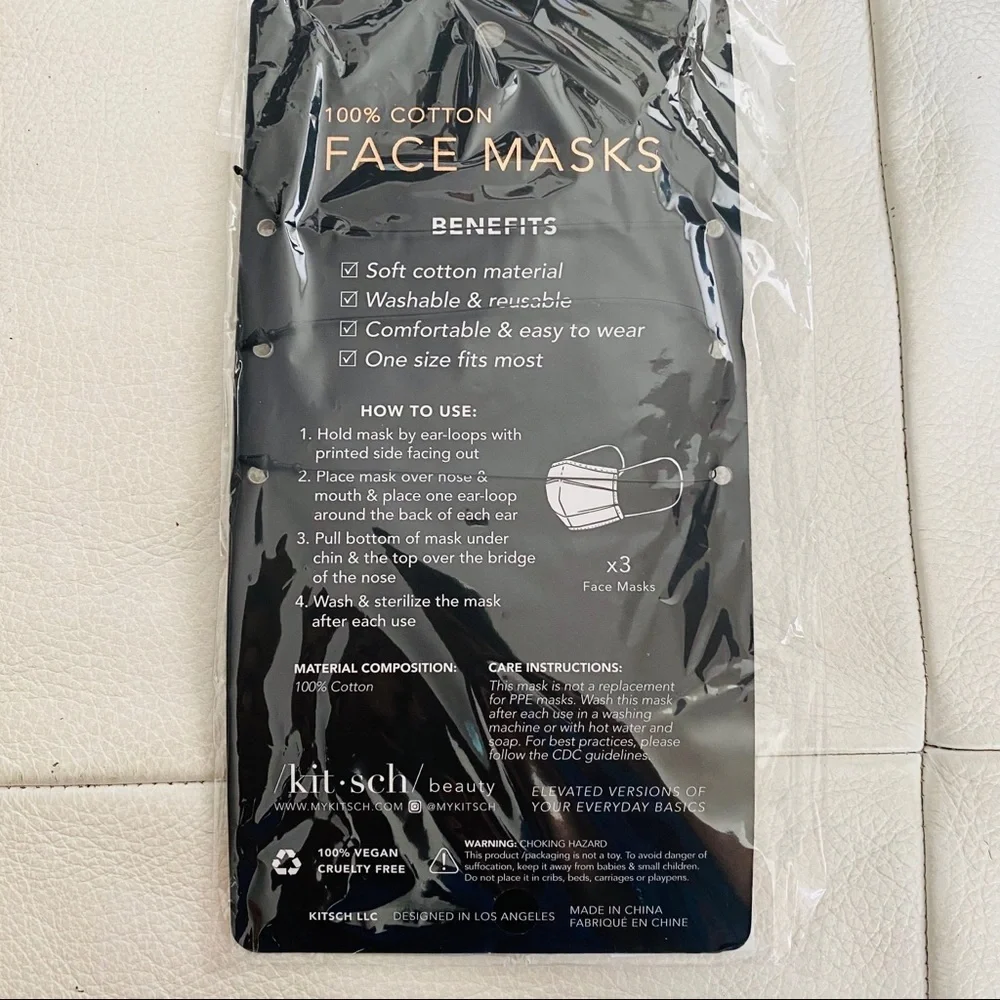 Kitsch One new cotton face mask in light leopard